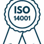 Das Bild zeigt eine Auszeichnung auf der ISO 14001 Zertifizierung steht
