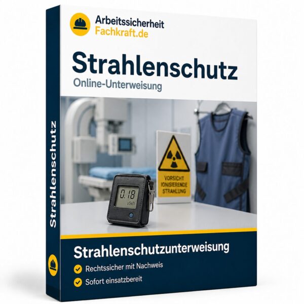 Strahlenschutzunterweisung online – Unterweisung zum sicheren Umgang mit ionisierender Strahlung.