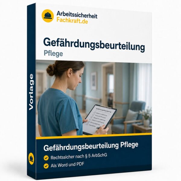 Gefährdungsbeurteilung Pflege Vorlage als Word- und PDF-Datei nach § 5 ArbSchG